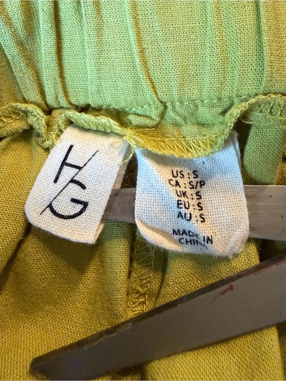 HG women’s lime Green Wide Leg Cargo Pants size small - Picture 7 of 8